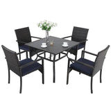 Alyah 4 – Person Square Outdoor Dining Set with Cushions