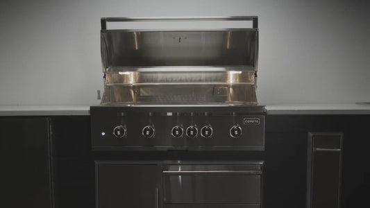 Coyote SL-Series 42" Grill on Cart with Sear Zone & Rotisserie - C3SL42+C3S42CT