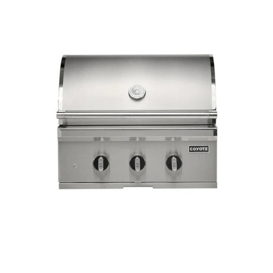 Coyote SL-Series 30" Built-In Grill with Sear Zone & Rotisserie - C3SL30g
