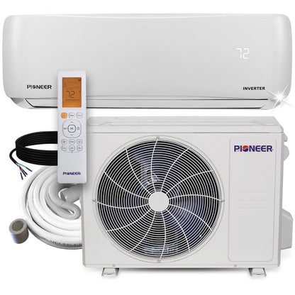 Pioneer EStar 18,000 BTU 23.7 SEER2 Ductless Mini-Split Inverter++ Energy-Star Air Conditioner Heat Pump System Full Set 230V - WYS018GMFI22RL-10