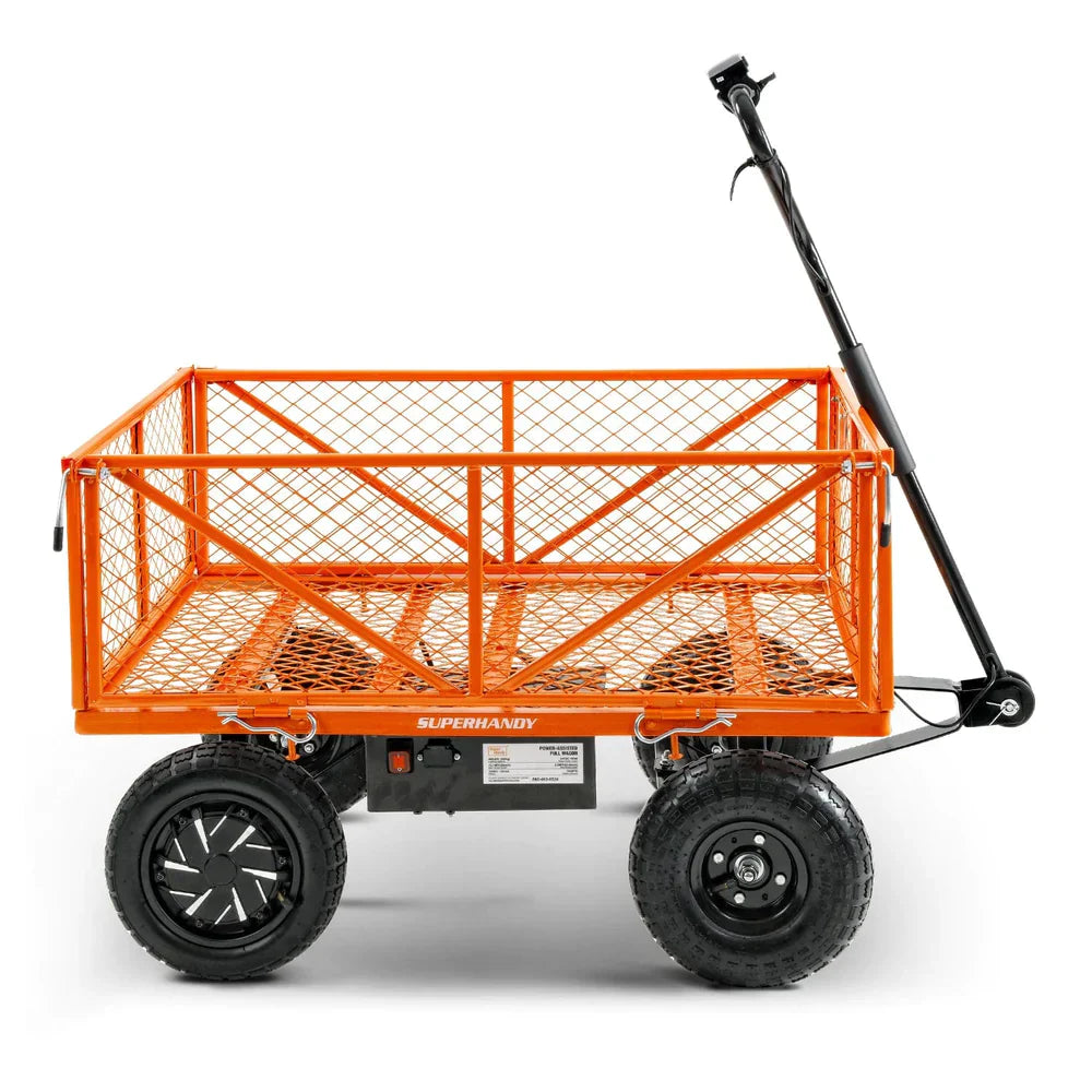 Super Handy GUO108 Electric Garden Cart Convertible Flatbed Utility Wagon 440 Lbs Load Capacity 5.7 Cu Ft New - GUO108